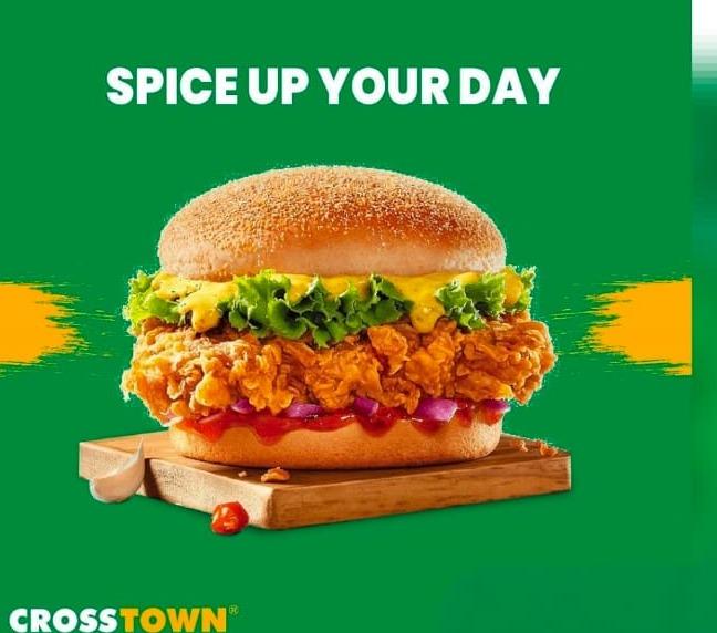 Fried Chicken spot in perinthalmanna,Burger spot in perinthalmanna,Cross Town 