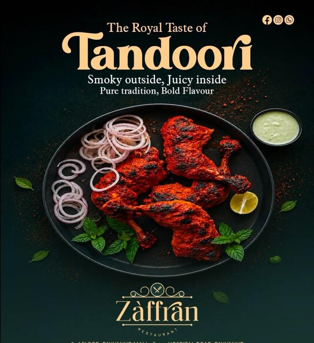 Multi cuisine restaurant in payyanur,Dine in Takeaway Home delivery in payyanur, Zaffran Restaurant 