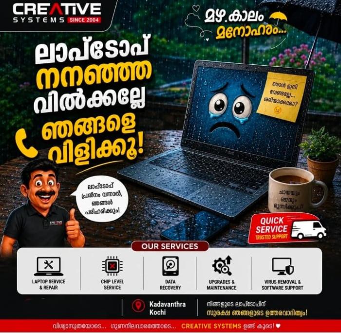 Laptops MacBooks Smartphones Gaming PCs CCTV in kadavanthara kochi,Laptop Desktop Printer Services in kadavanthara kochi,Buy and Sell Used Laptop in  kadavanthara kochi,Creative Systems 