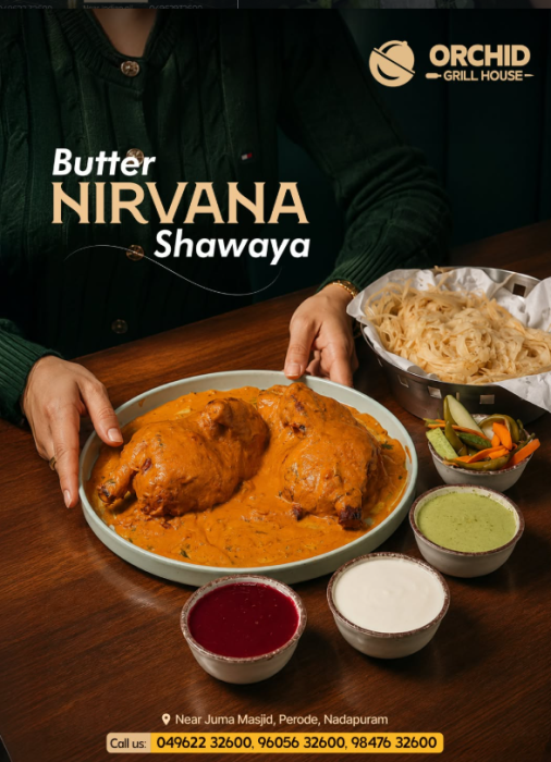 Authentic shawaya Perode Nadapuram,Mandhi house Perode Nadapuram,Orchid  grill house Perode Nadapuram