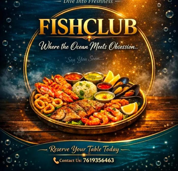 Seafood restaurant in 7th cross road btm layout bangalore,The Fish Club