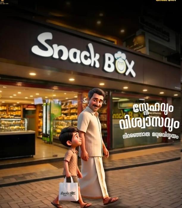 Bakery in thodupuzha, Cafe in thodupuzha,Customised Cakes in thodupuzha, Snack Box Bakery & Cafe