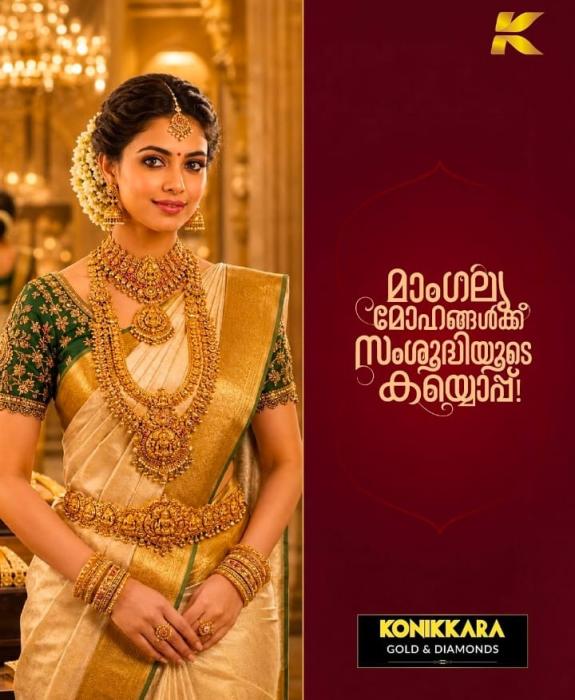Jewellery Showroom in pallikkulam thrissur,Jewellery wholesaler in pallikkulam thrissur, Konikkara Gold & Diamonds 