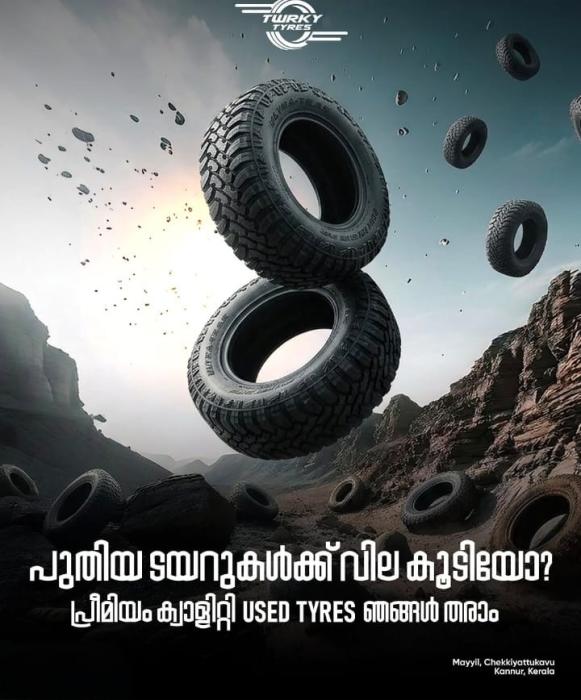 Tyre Shop in mayyil chekkiyattukavu,Wheel alignment in mayyil chekkiyattukavu,Tyre sales and service in  mayyil chekkiyattukavu,TWRKY Tyres & Wheel alignment 