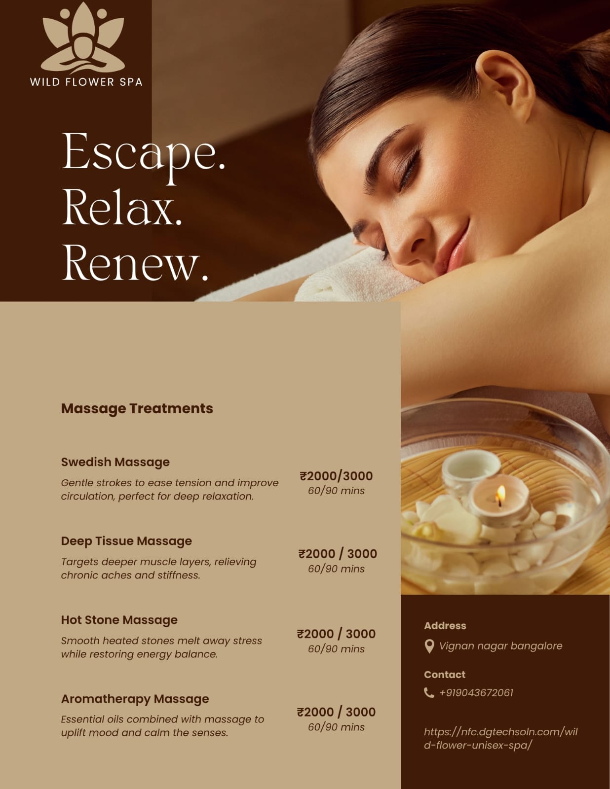 Wild flower unisex spa 