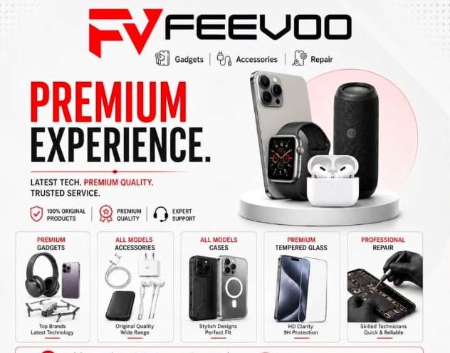 Gadgets Store in thrissur,Premium gadgets in thrissur,Gadget accessories in thrissur, FEEVOO 
