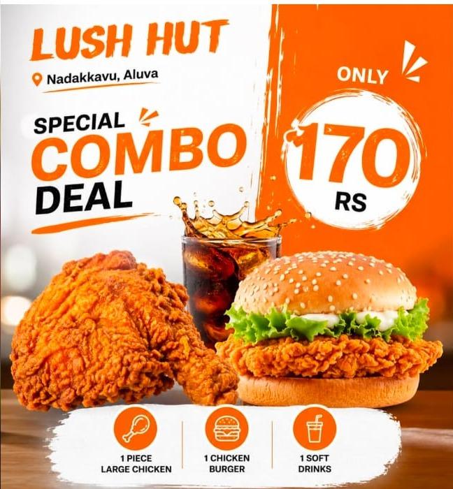 Food court in nadakkavu calicut,Cafe in nadakkavu calicut,Food delivery in  nadakkavu calicut,Lush Hut 