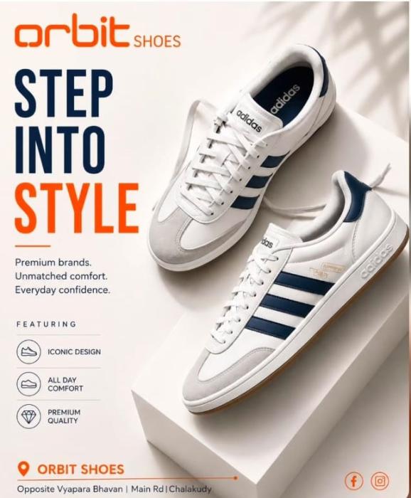 Shoes store in chalakudy,Footwear store in chalakudy,Sandals Bags in chalakudy,Orbit Shoes  