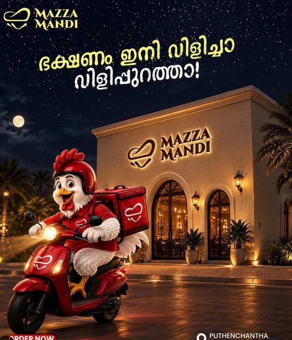 Mandi delivery in varkala, Food delivery in varkala puthenchantha, mandi spot varkala, mandhi resturent in varkala puthenchantha,Mazza Mandi varkala