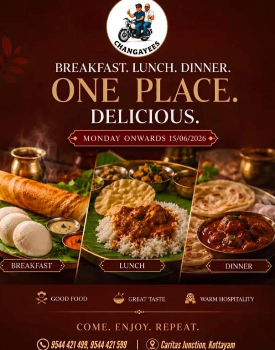 Restaurant in  thellakom kottayam,Multi cuisine restaurant in thellakom kottayam,Changayees Restaurant 