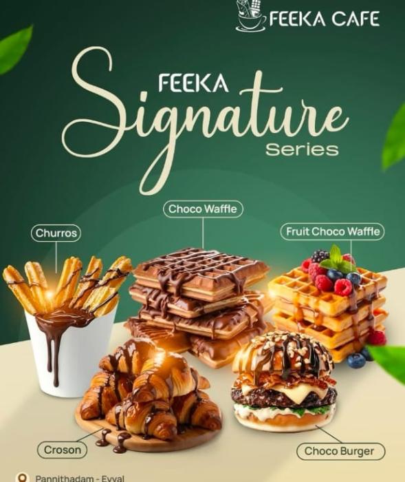 Restaurant in pannithadam thrissur,Dessert spot in pannithadam thrissur, Shawarma Grills Fries in pannithadam thrissur,Feeka Cafe 