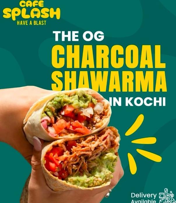 Cafe in thoppumpady kochi,Charcoal shawarma spot in thoppumpady kochi,Cafe Splash 