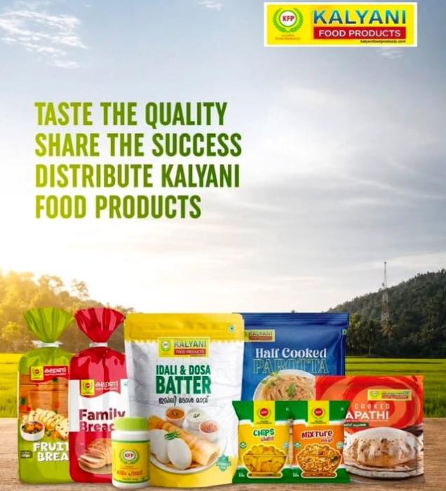 Food Products supplier in anchal,Chapati Poori Parotta Snacks distributors in anchal,Food Products dealer in anchal,Kalyani Food Products 
