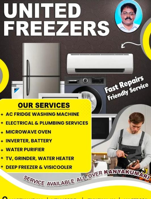  Home appliance sales in marthandam kanyakumari,Home appliance services in marthandam kanyakumari,United Freezers 