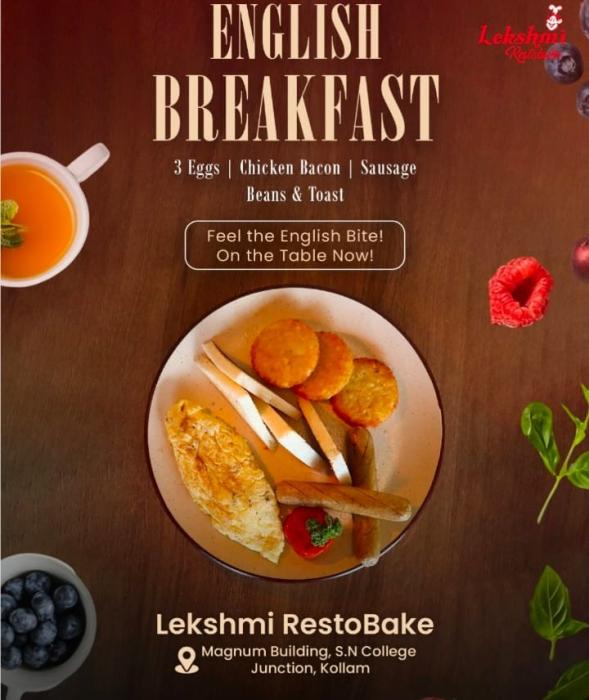 Restaurant in kollam,Bakery in kollam, Lekshmi RestoBake  