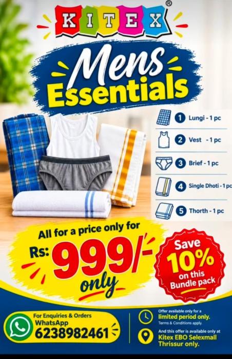 Kitex product in thrissur,Kitex Clothing store in thrissur,Mens essential in thrissur,Babywear and accessories in thrissur,Bags Trolley in thrissur,KITEX EBO 