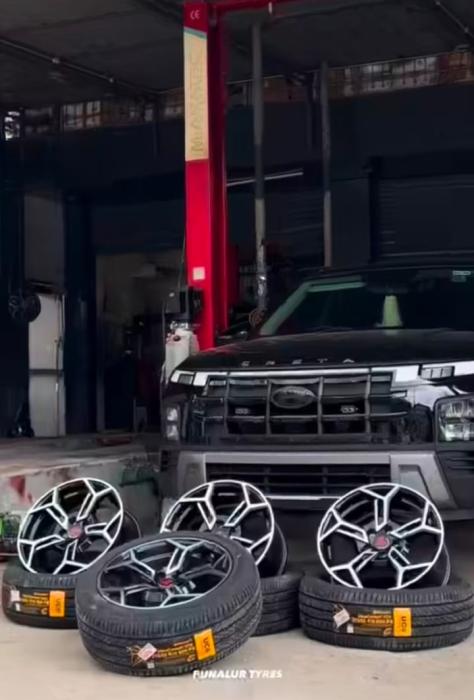 Tyre dealer in punalur,Tyre shop in punalur,Tyre repair shop in punalur,Alloy wheels in punalur,Punalur Tyres and Alloys 