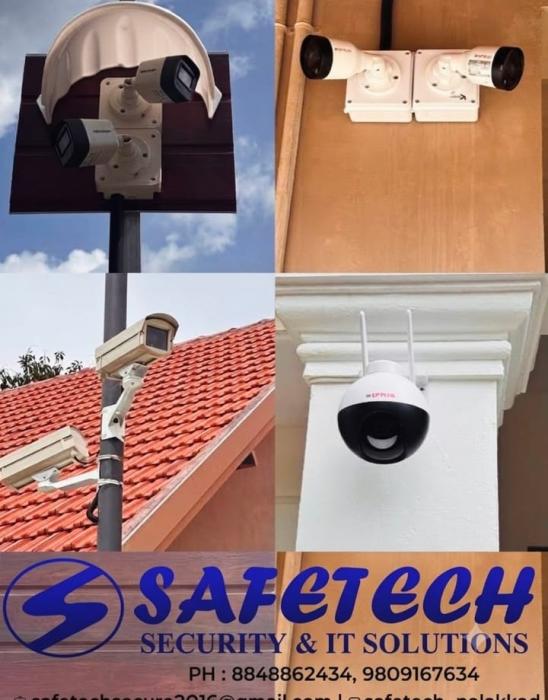  CCTV & security systems in palakkad, Inverter Gate automation in palakkad,Networking system UPS Desktop Laptops  4K home theatre & sound systems in palakkad,Safetech Security & IT Solutions 