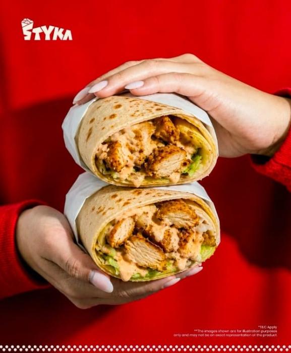 Restaurant in calicut,Shawarma spot in calicut,Beef shawarma Kudu rolls in calicut,Styka 