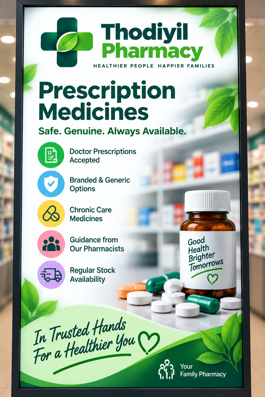 Medical store kundara kollam,Medical equipment kundara kollam, Alopathic & Ayurvedic medicine kundara kollam, Veterinary medicine kundara kollam, Thodiyil pharmacy 
