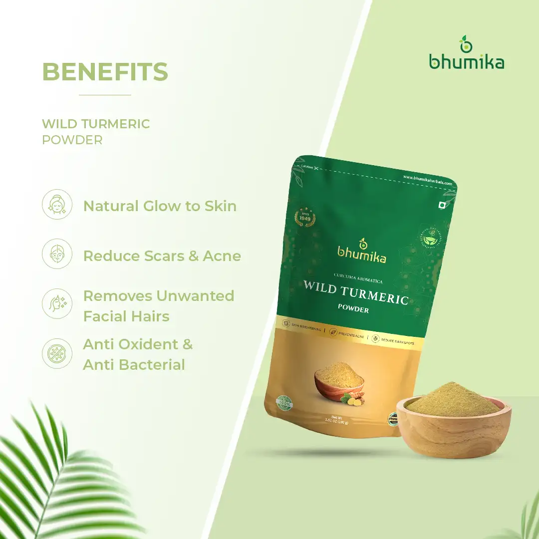 Wild Turmeric Powder Pure Kasturi Manjal Haldi 100gm
