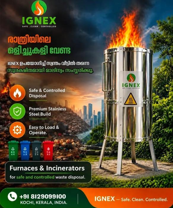 Furnaces Incinerators Manufacturer in kochi,Waste management company in kochi, Furnaces Incinerators dealer in kochi,IGNEX 