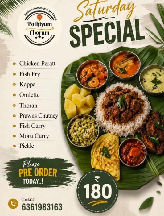  Restaurant in mangalore,Pothichoru in mangalore,Pothichoru delivery in mangalore,Pothiyum Chorum 